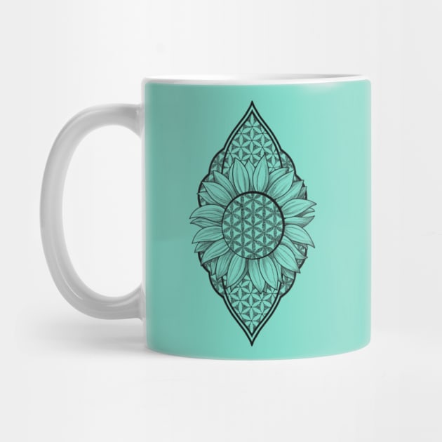 Flower of life sunflower by Rachellily